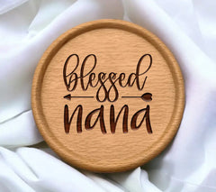 Blessed Nana SVG with Arrow & Heart - Grandma SVG Design SVG