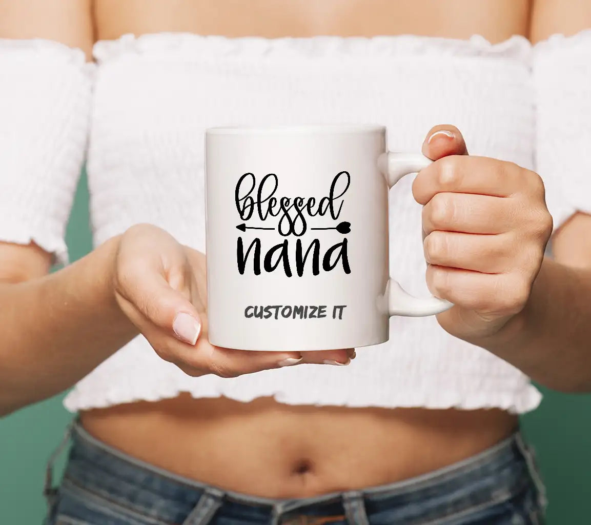 Blessed Nana SVG with Arrow & Heart - Grandma SVG Design SVG