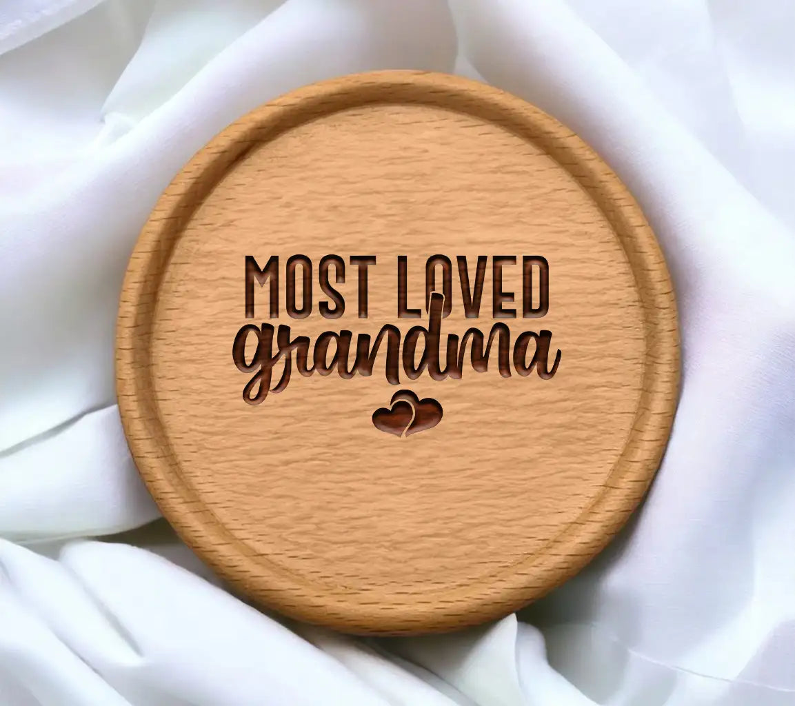 Most Loved Grandma SVG -  Heart Design Design SVG