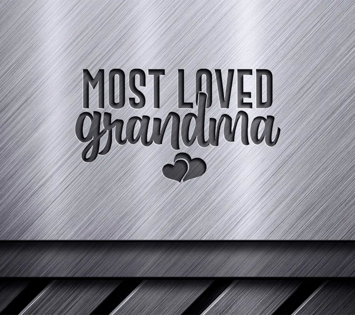 Most Loved Grandma SVG -  Heart Design Design SVG