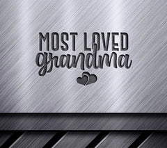 Most Loved Grandma SVG -  Heart Design Design SVG