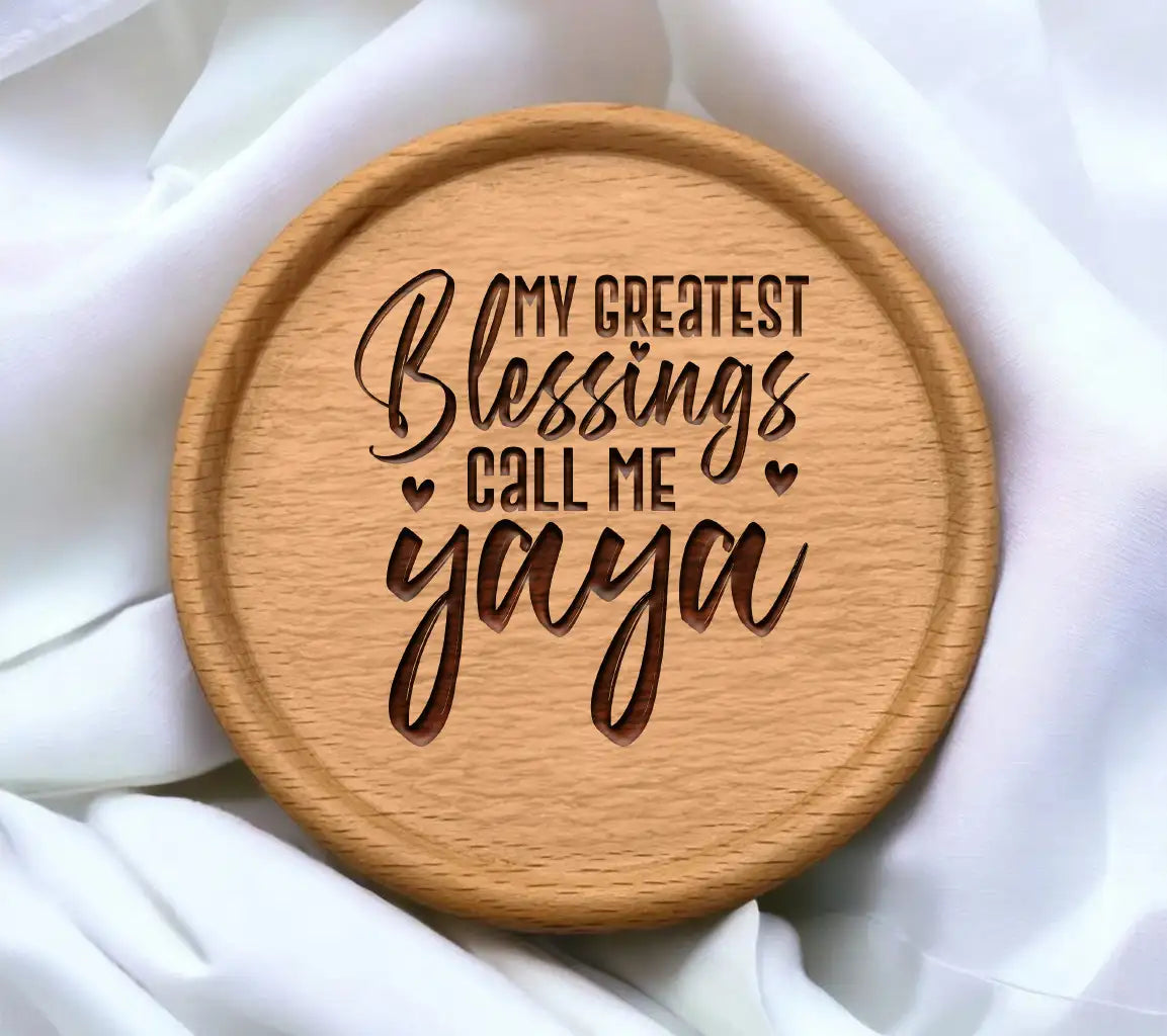 My Greatest Blessings Call Me Yaya SVG Cut File - Grandma Design SVG