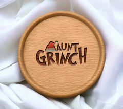 Aunt Grinch SVG with Santa Hat - Christmas Design SVG