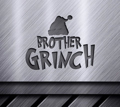 Grinch Brother with Santa Hat SVG - Christmas Design SVG