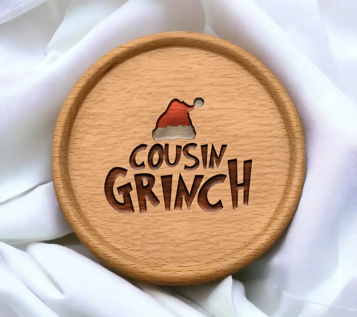 Grinch Cousin with Santa Hat SVG - Christmas Design SVG