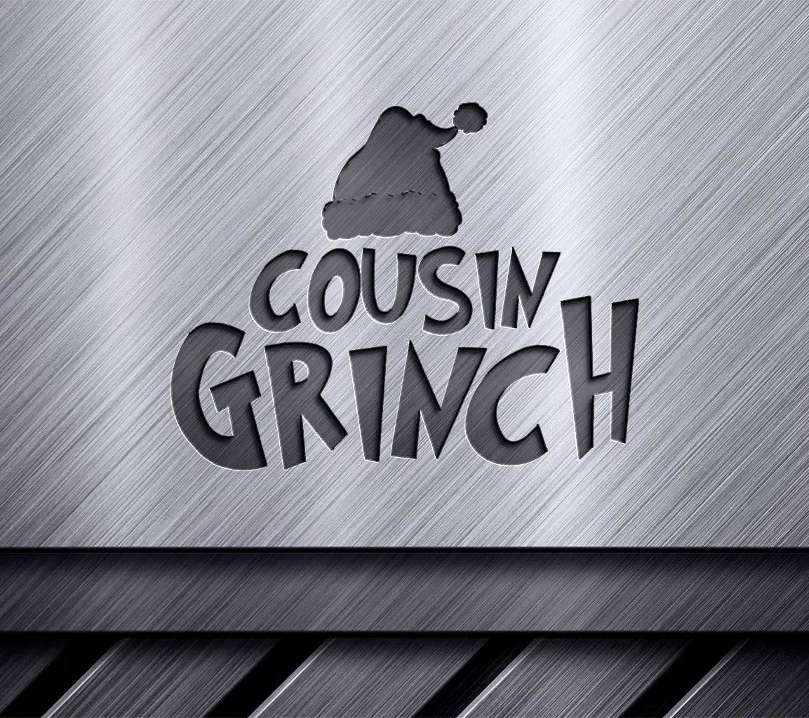 Grinch Cousin with Santa Hat SVG - Christmas Design SVG