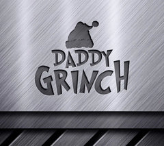 Grinch Daddy SVG - Christmas Design with Santa Hat SVG