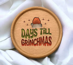 Grinchmas Countdown SVG - Santa Hat & Days Till Grinchmas SVG