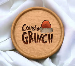 Grinch Cousin with Santa Hat SVG Design - Family Christmas SVG SVG