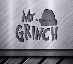 Grinch with Santa Hat SVG - Christmas Family Design SVG