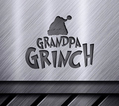 Grinch Grandpa with Santa Hat SVG Design SVG