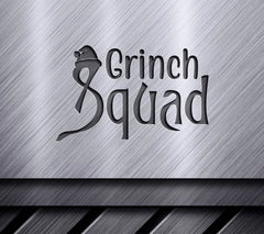 Grinch Squad Design with Santa Hat SVG - Christmas Grinch Graphics SVG