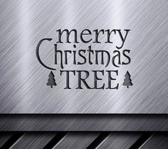 Merry Christmas Tree SVG - Red & Green Letters - Grinch-Graphics SVG