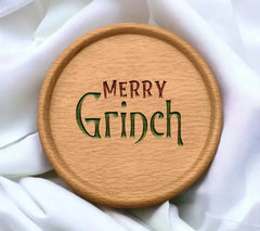 Merry Grinch Design SVG - Green & Red on White Background SVG