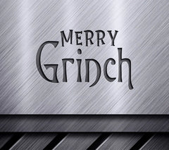 Merry Grinch Design SVG - Green & Red on White Background SVG