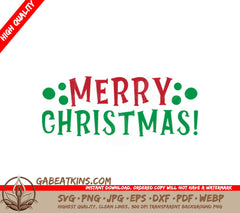 Merry Christmas Red & Green SVG - Grinch-Graphics SVG