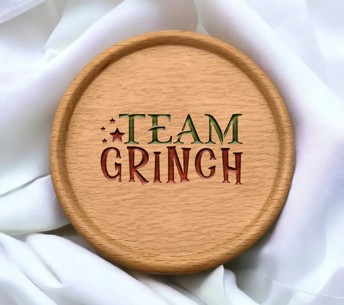 Team Grinch Red & Green Design SVG - Christmas Design SVG