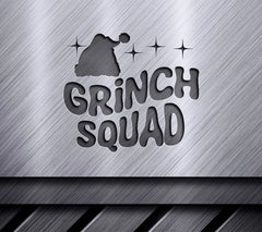 Grinch Squad SVG with Santa Hat - Christmas Design SVG