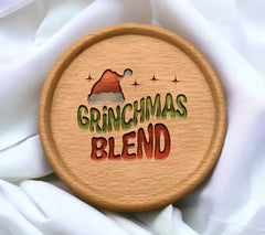 Grinchmas Blend SVG with Santa Hat - Christmas Grinch Design SVG