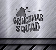 Grinchmas Squad SVG with Santa Hat - Christmas Grinch Design SVG