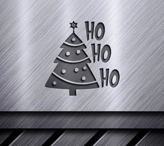 Grinch-Inspired Ho Ho Ho Green Christmas Tree SVG SVG