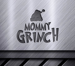 Grinch Mommy SVG with Santa Hat - Christmas Design SVG