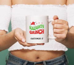 Naughty Grinch with Santa Hat SVG - Christmas Grinch Design SVG