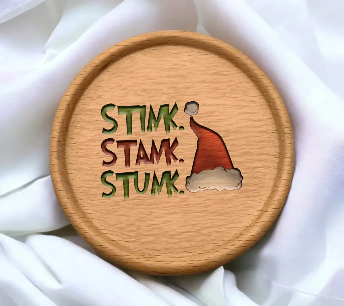 Grinch-Stink Santa Hat SVG - Stump Stump Stump Design SVG