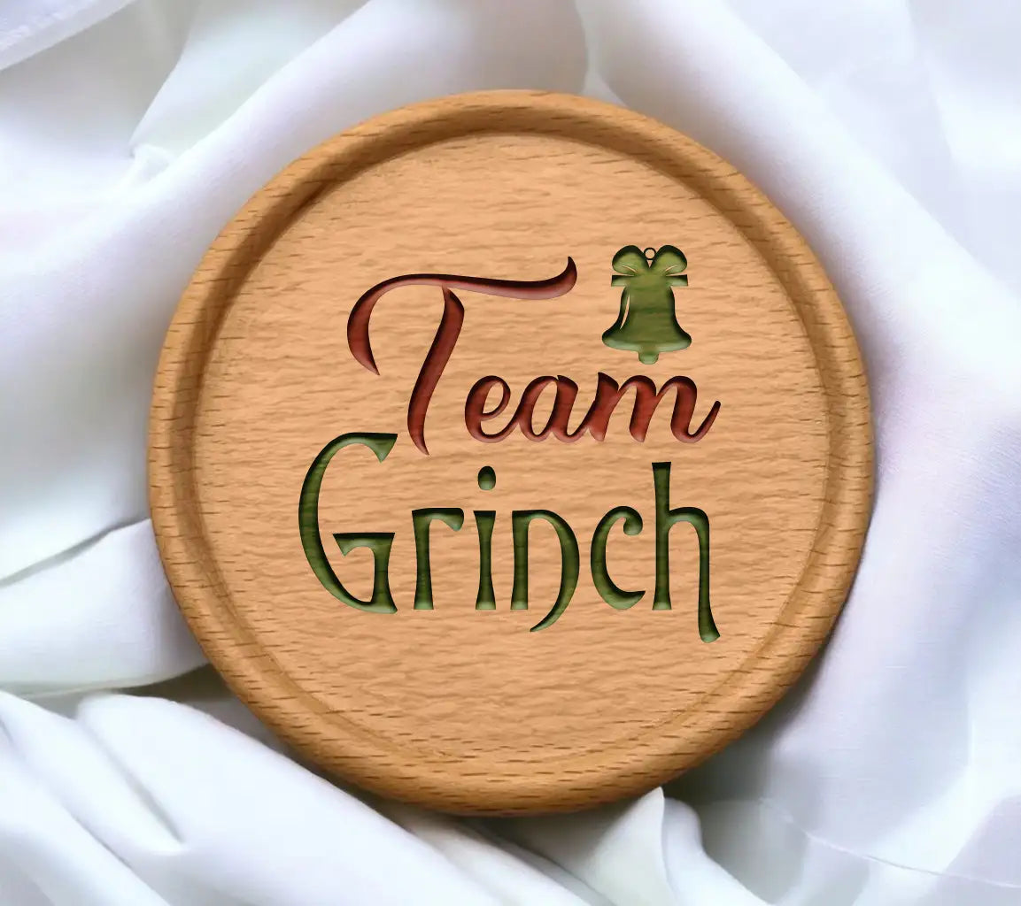 Grinch Team Design SVG with Bell - Christmas SVG Design SVG