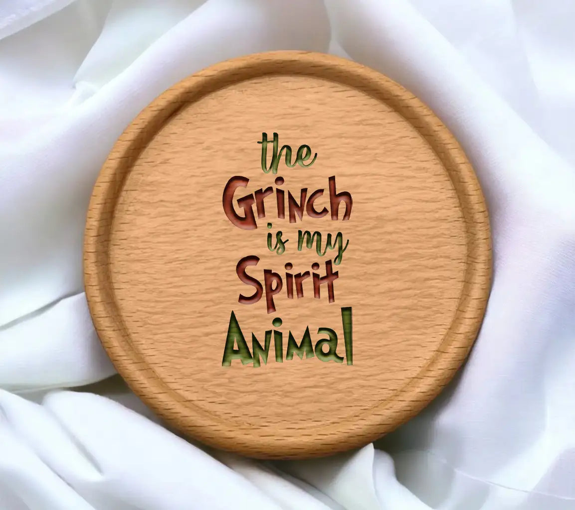 Grinch Spirit Animal SVG - Red & Green Design SVG