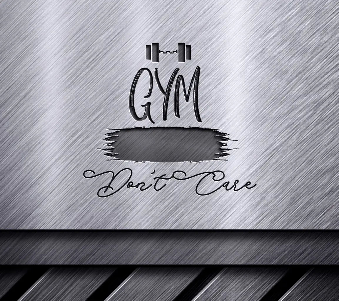 Gym Hair Dont Care SVG Design - Funny Fitness Quote SVG