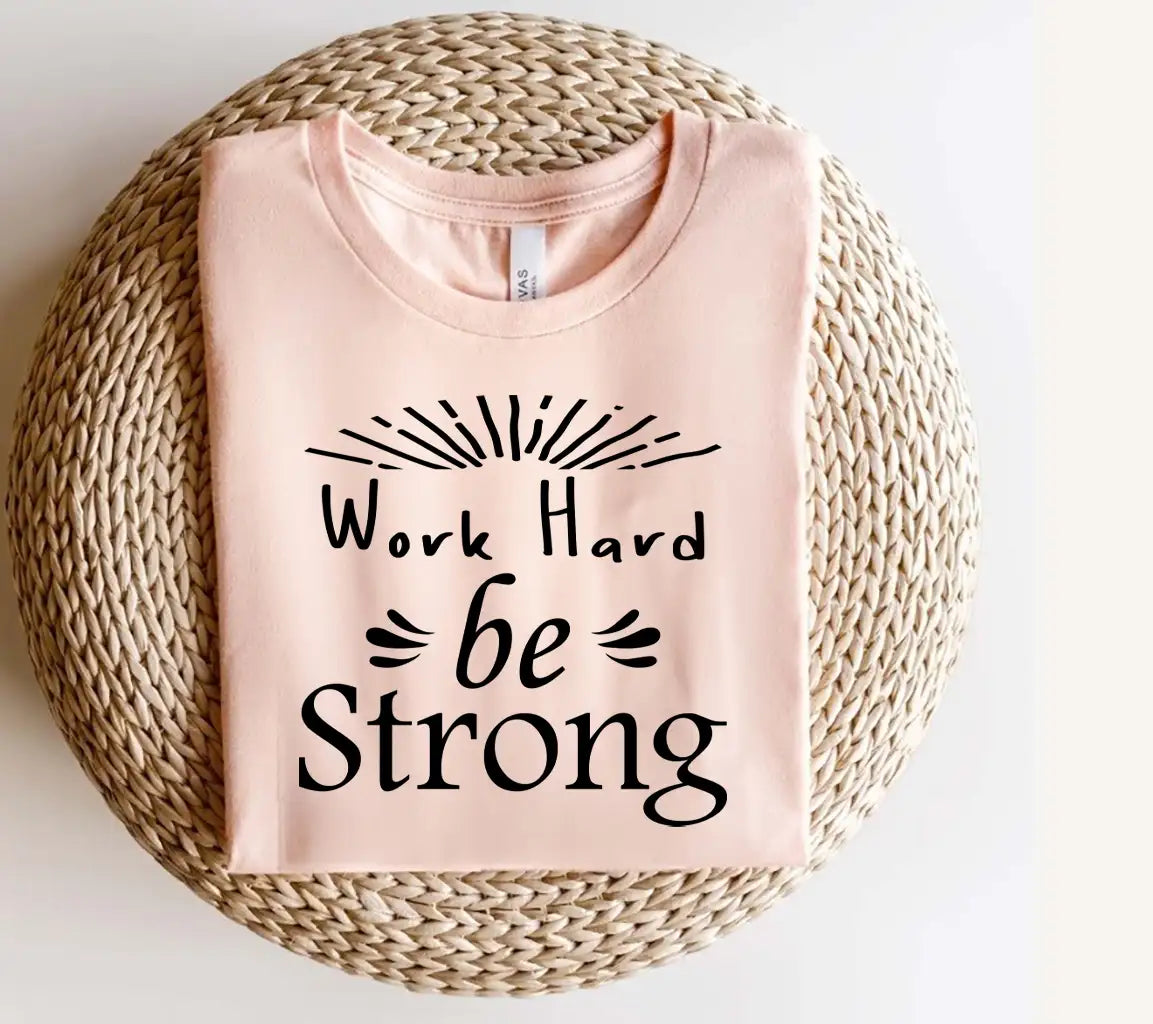 ## Work Hard Be Strong Gym & Fitness SVG Design SVG