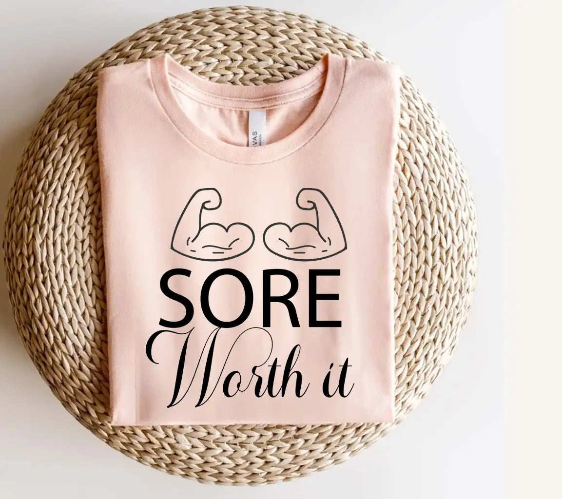 Sore Worth It Muscle SVG Design - Gym & Fitness Printable SVG