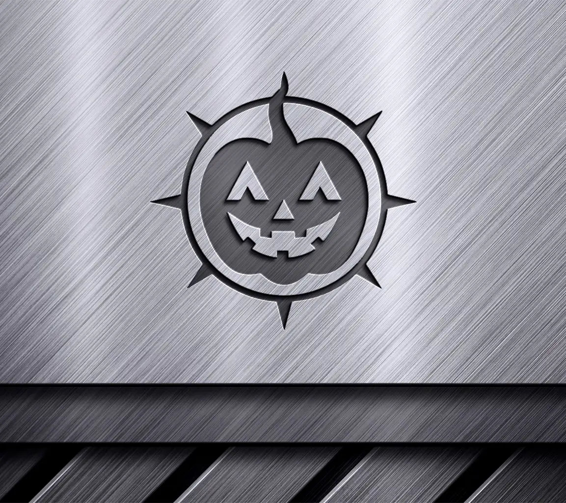 Spiky Pumpkin Silhouette Halloween SVG SVG