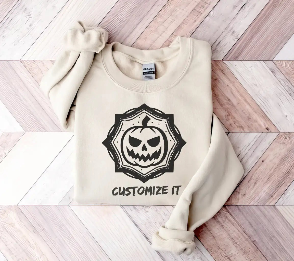 Evil Pumpkin Halloween SVG -  Drawing SVG