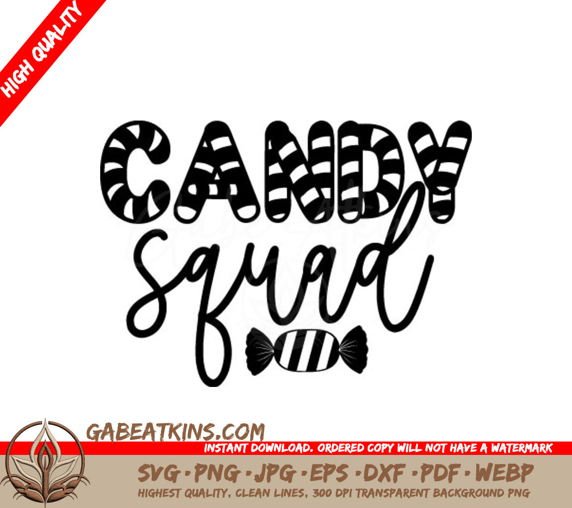  Candy Squad SVG - Halloween Cut File SVG