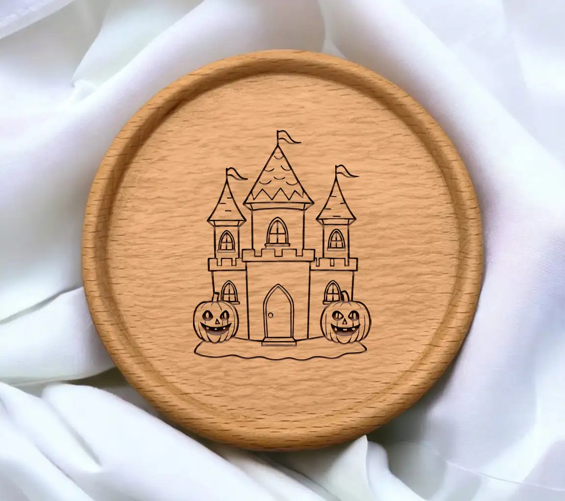 Halloween Castle SVG -  Coloring Page SVG