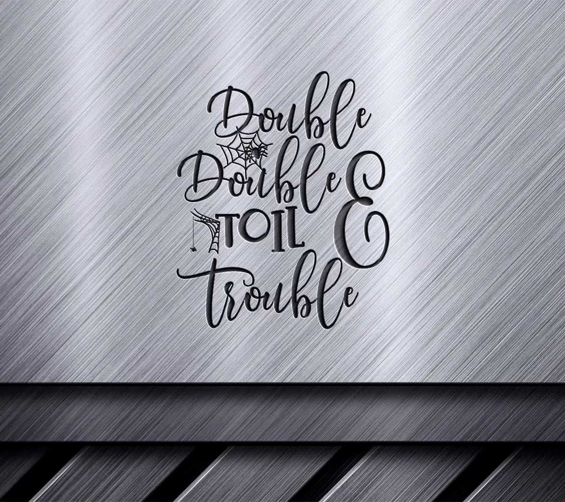 Halloween Double Trouble Spider Web SVG SVG