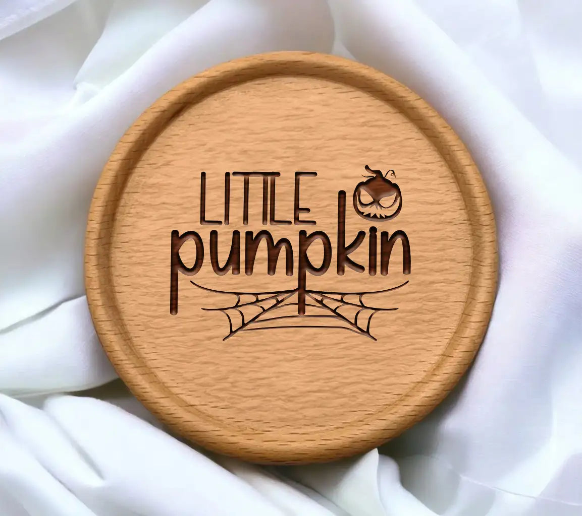 Halloween Little Pumpkin SVG with Spider Web SVG