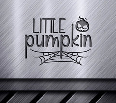 Halloween Little Pumpkin SVG with Spider Web SVG