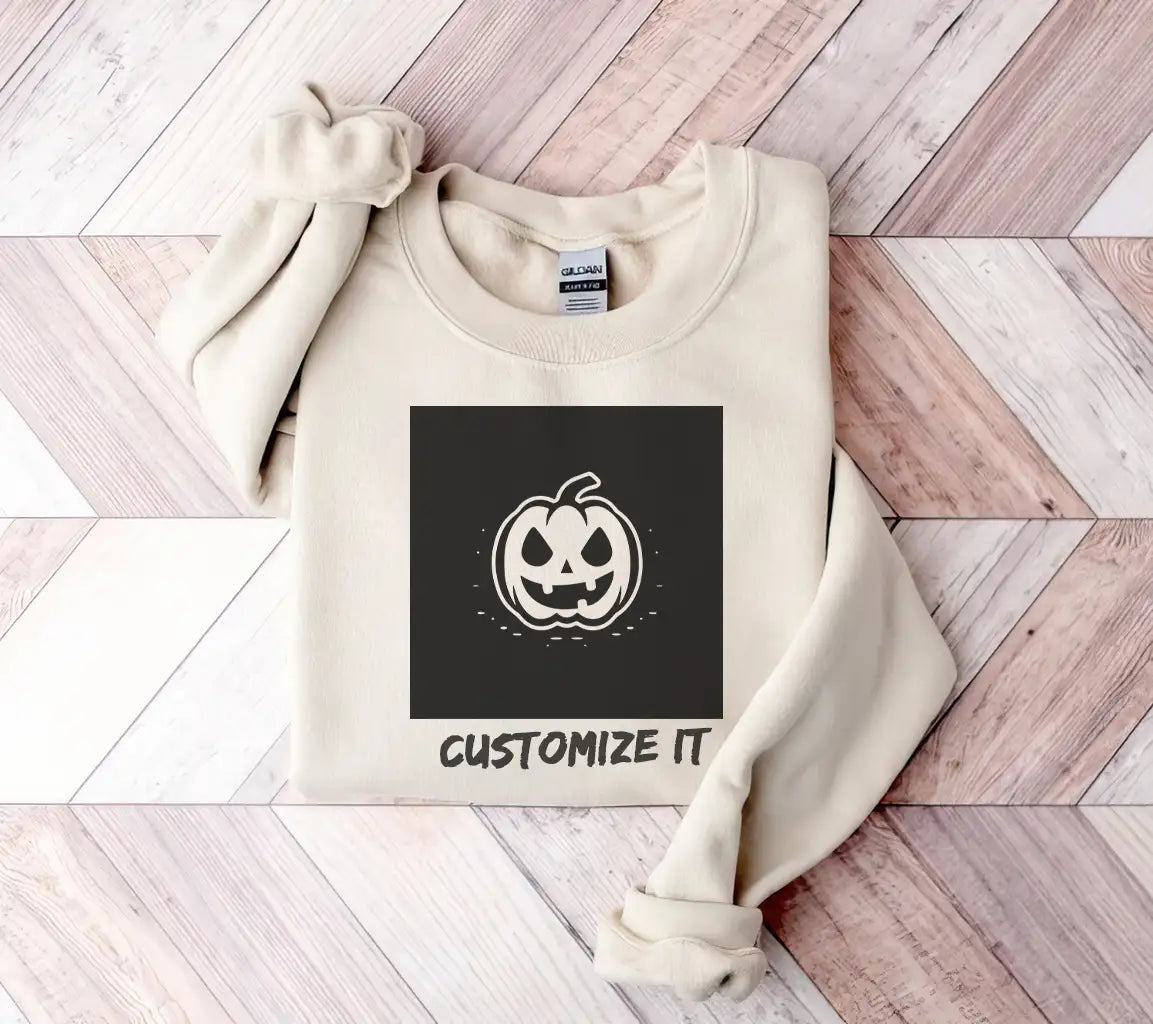 White Pumpkin Scary Face Halloween SVG - Minimalist & Flat Design SVG