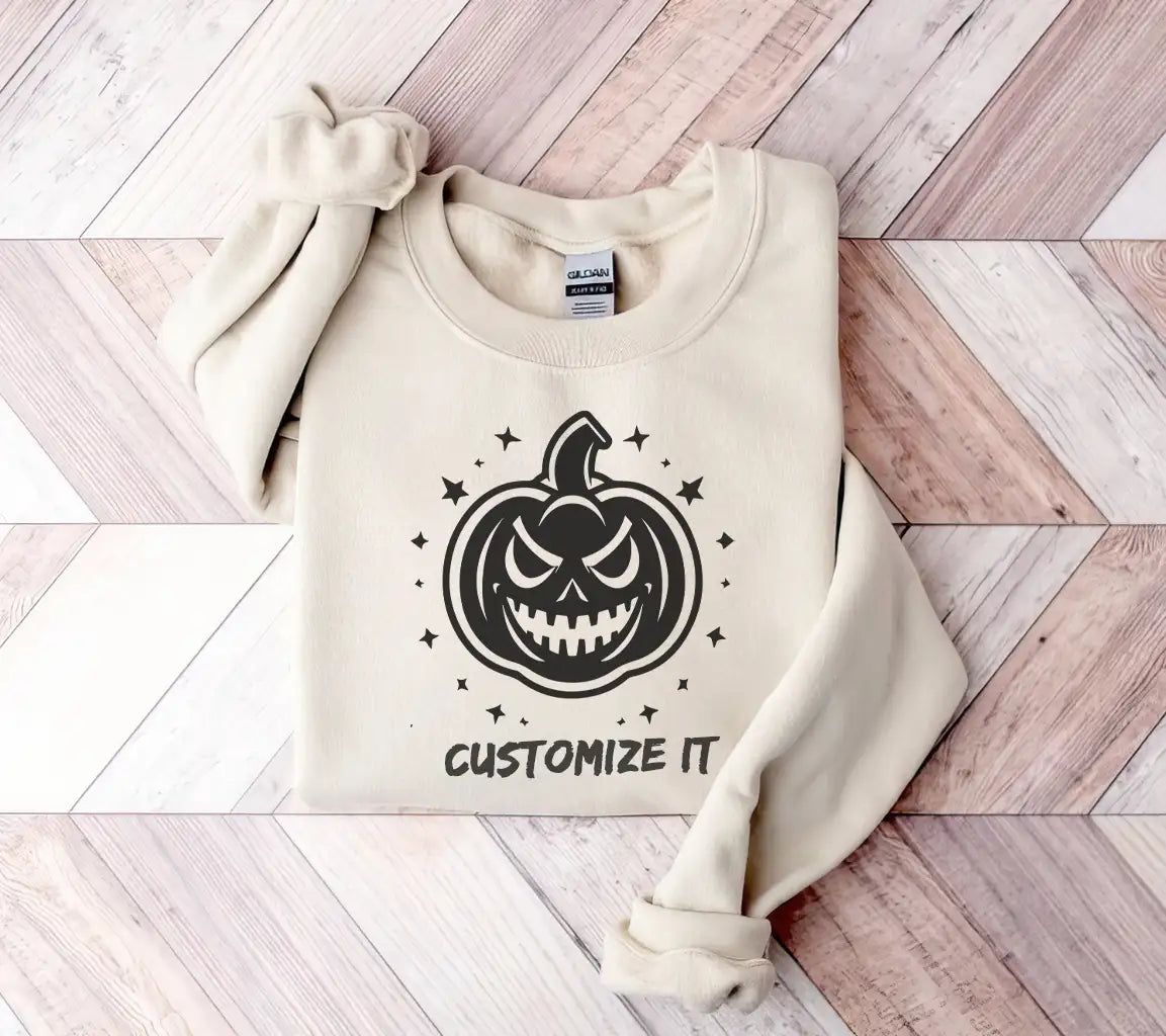 Minimalist  Evil Pumpkin SVG with Stars - Halloween Design SVG