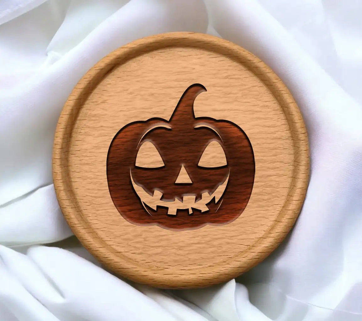 Halloween Pumpkin Silhouette SVG -  Flat Icon SVG