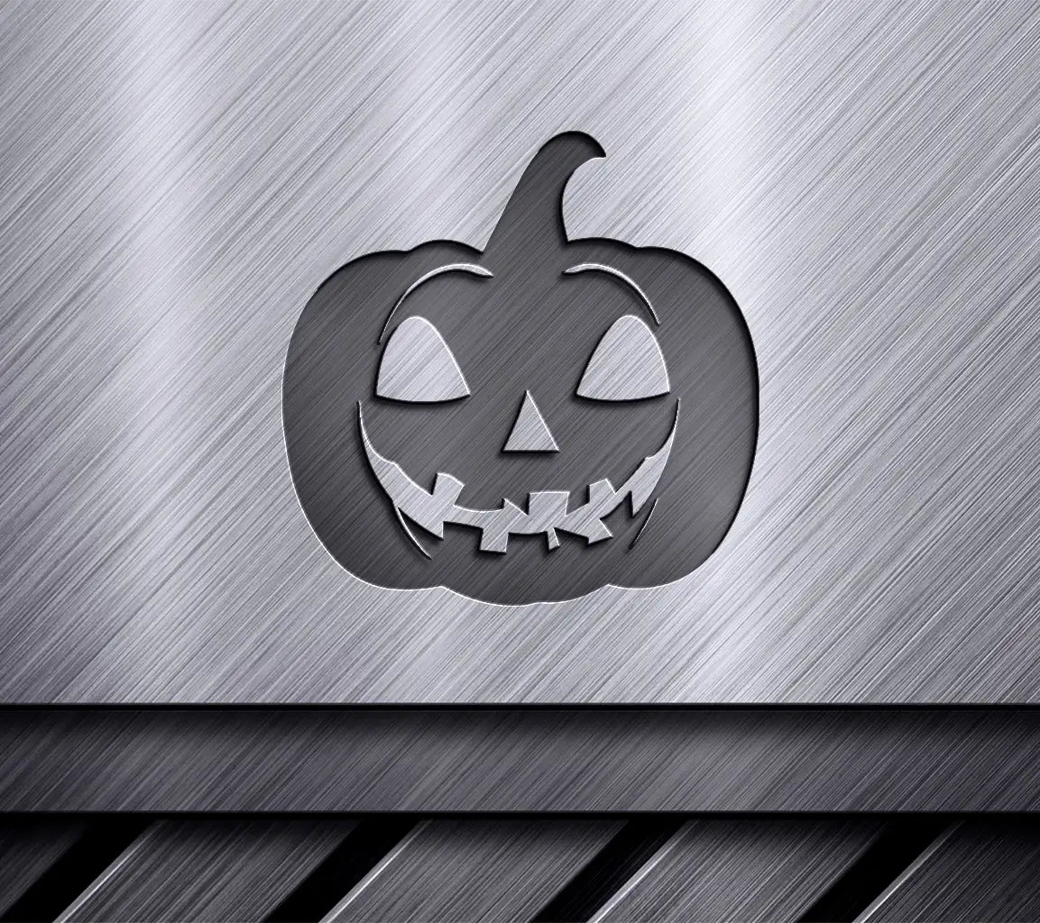 Halloween Pumpkin Silhouette SVG -  Flat Icon SVG