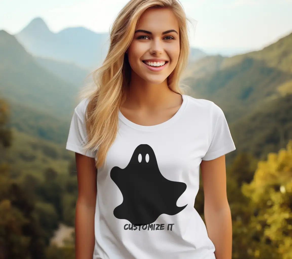 Halloween Ghost Silhouette SVG -  Design SVG