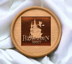 Halloween Castle & Witch SVG -  Design Design SVG