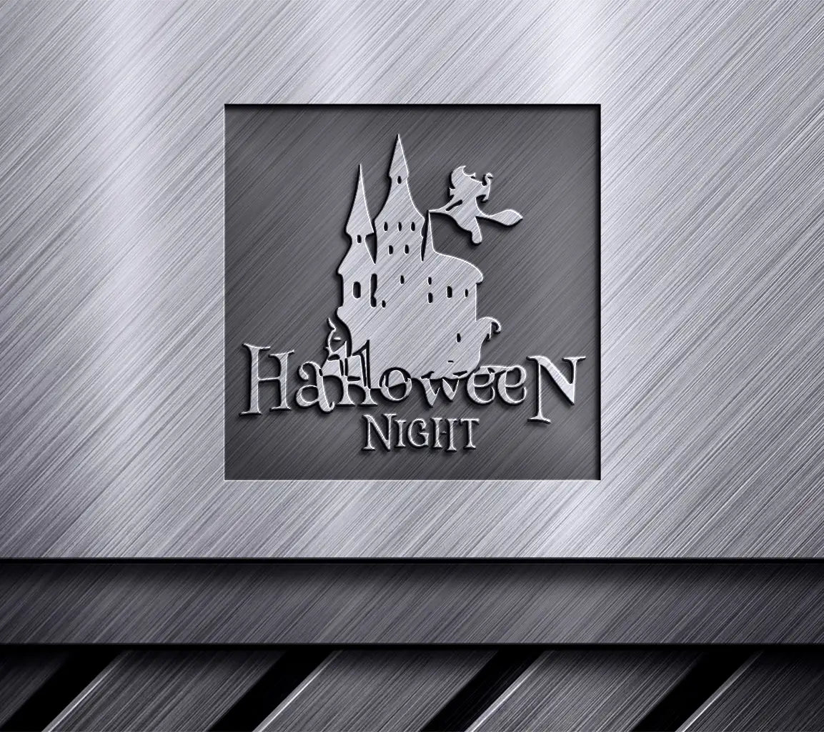 Halloween Castle & Witch SVG -  Design Design SVG