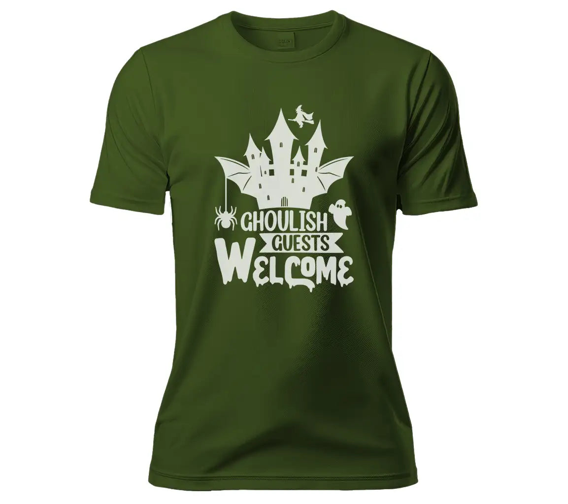 Ghoulish Guests Welcome SVG -  Halloween T-shirt Design SVG