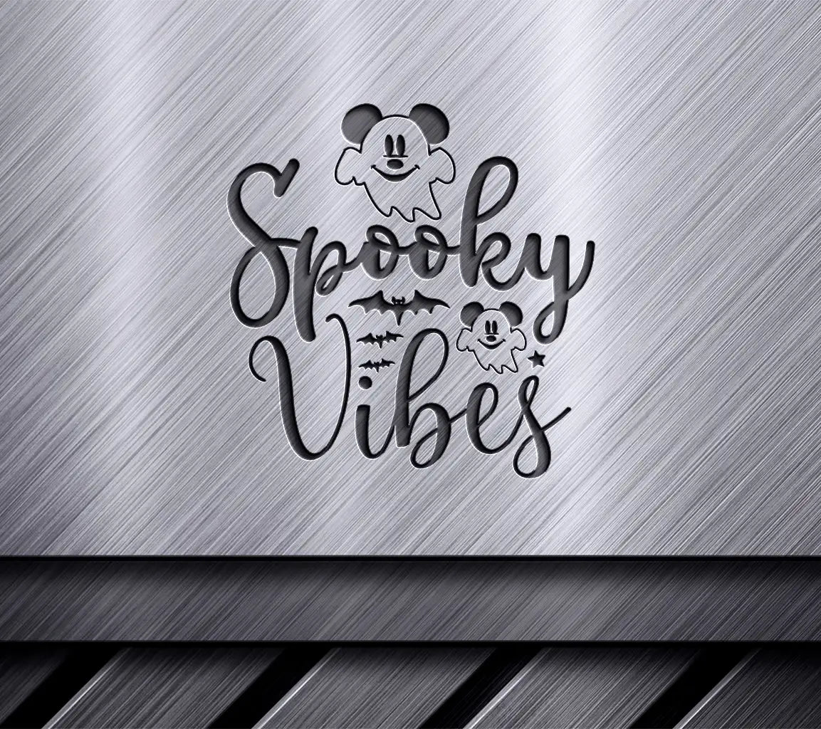 Spooky Vibes Halloween SVG Design -  Typography SVG