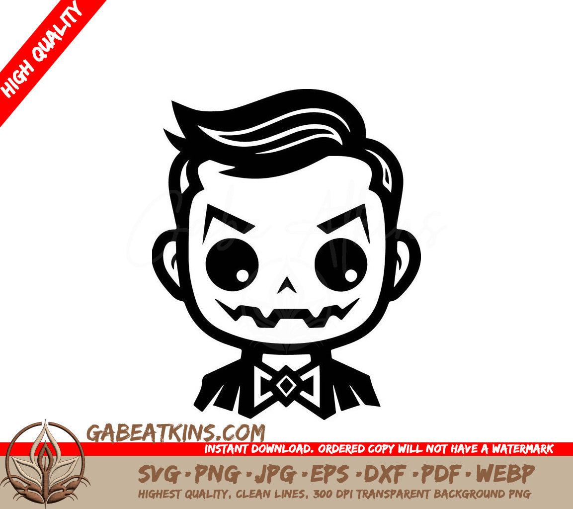 Halloween Bow Tie Man SVG -  Illustration SVG